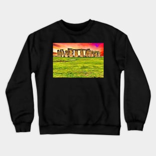 Aesthetic Stonehenge Graphic Wiltshire England World Heritage Site Crewneck Sweatshirt